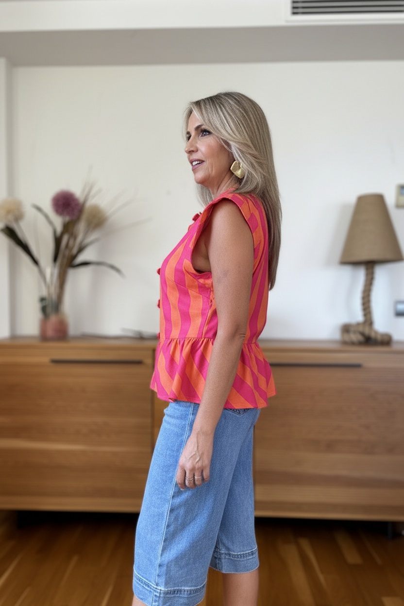 Blusa Nipón Rayas - Imagen 5
