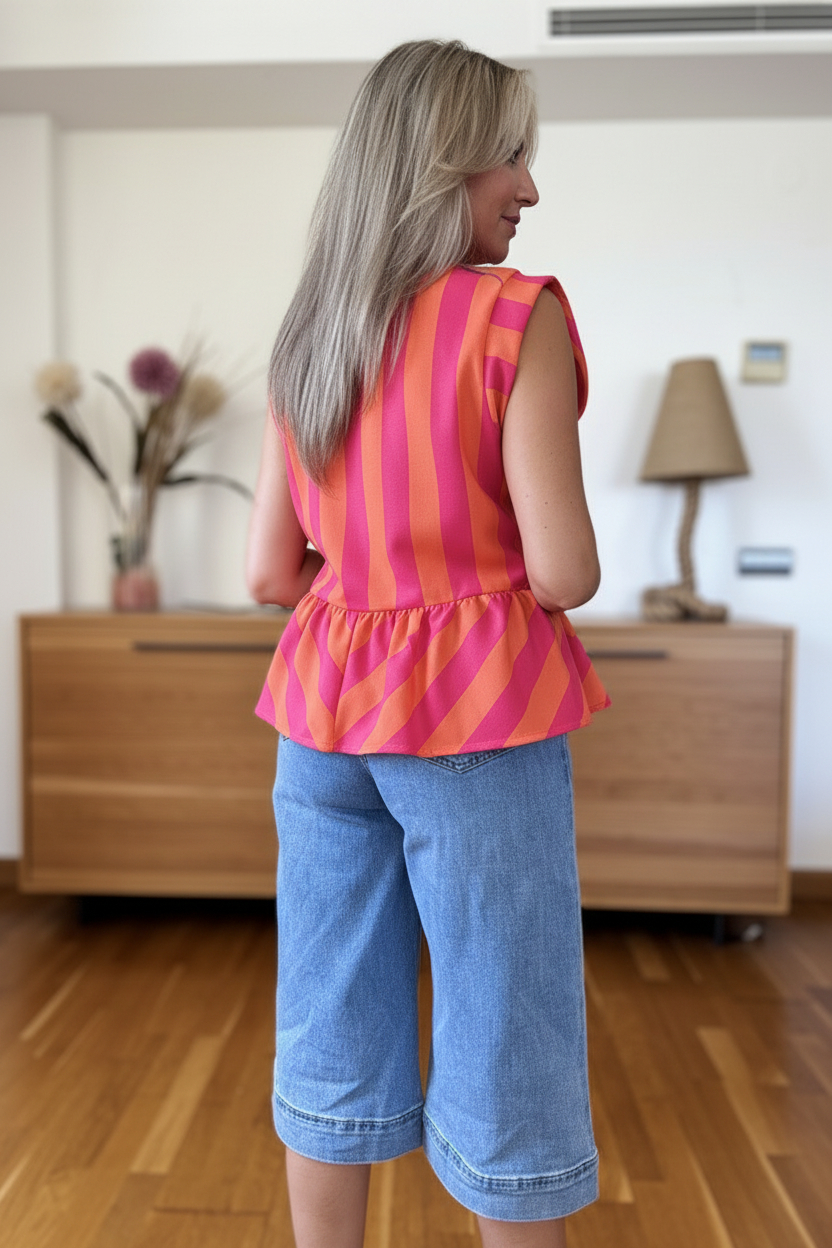 Blusa Nipón Rayas - Imagen 6