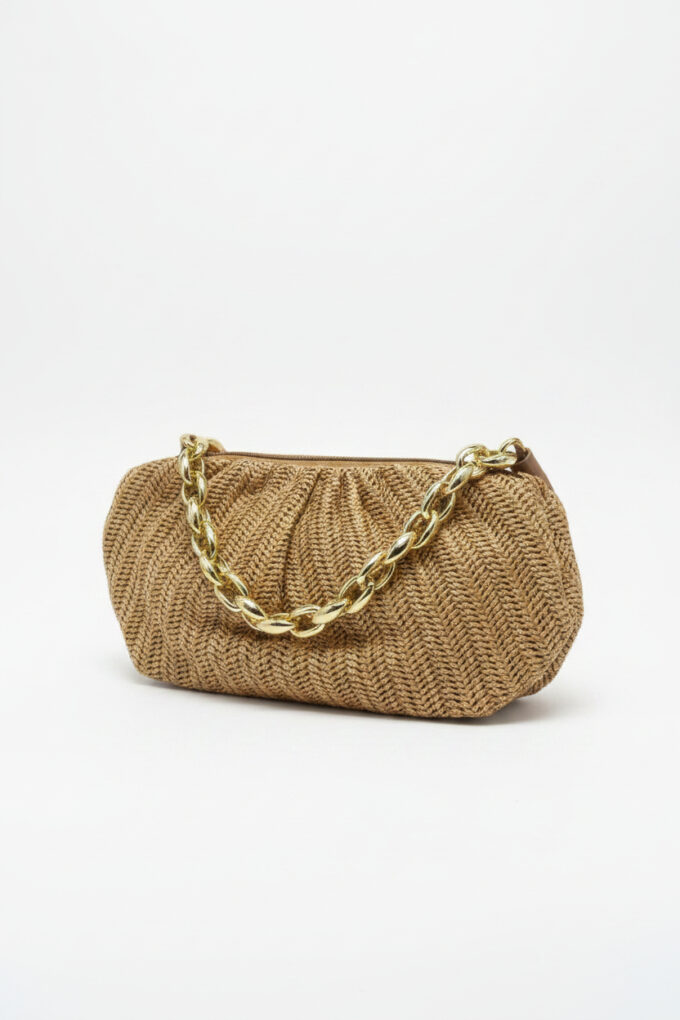Bolso Rafia Cadenas