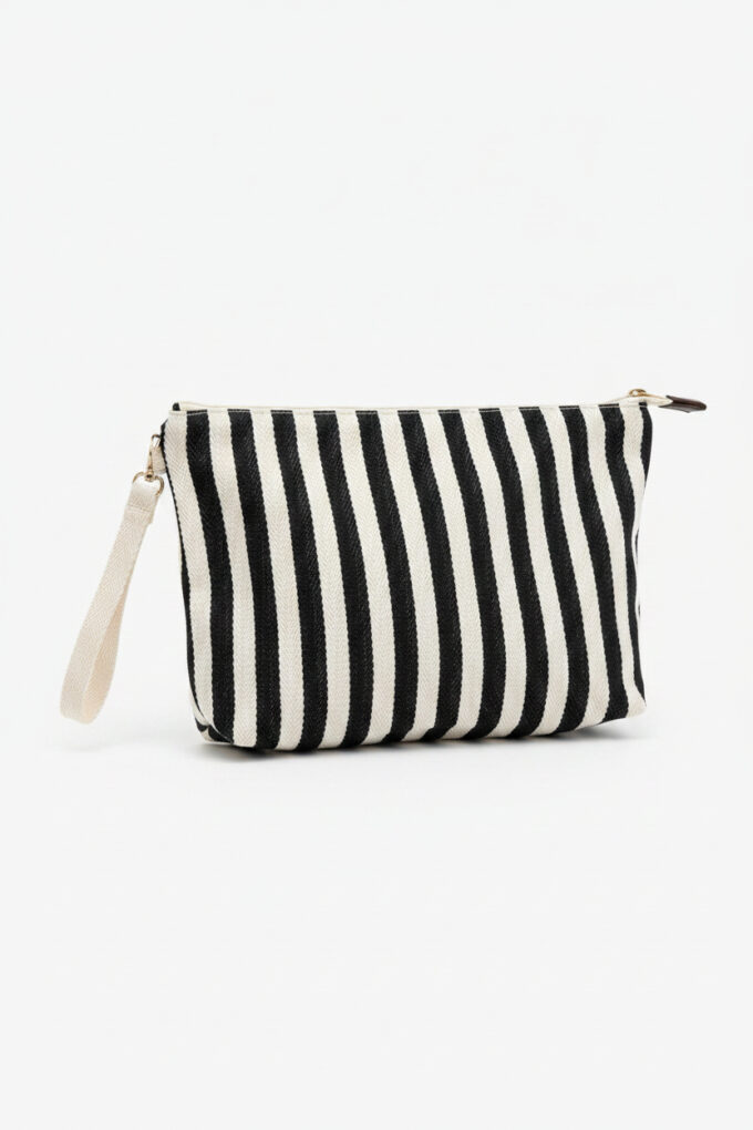 Cartera De Mano Tela - Negro