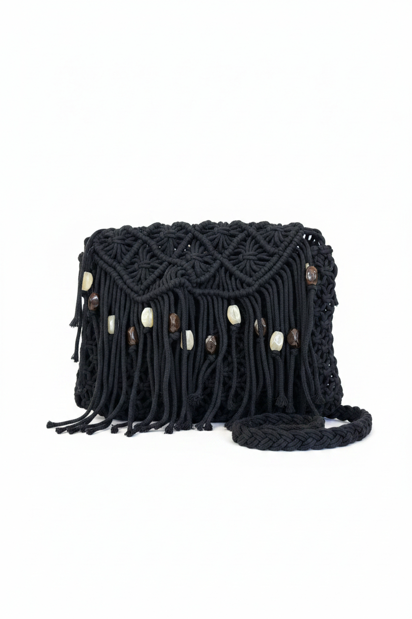 Bolso Cuerdas Piedras