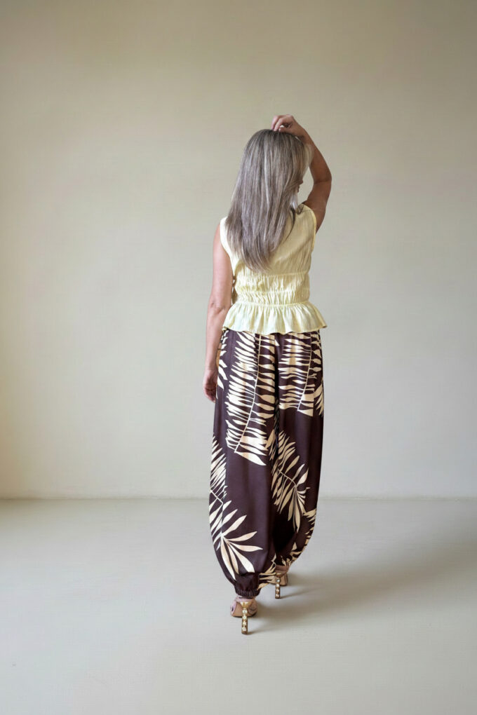 Pantalon Estampado Patente
