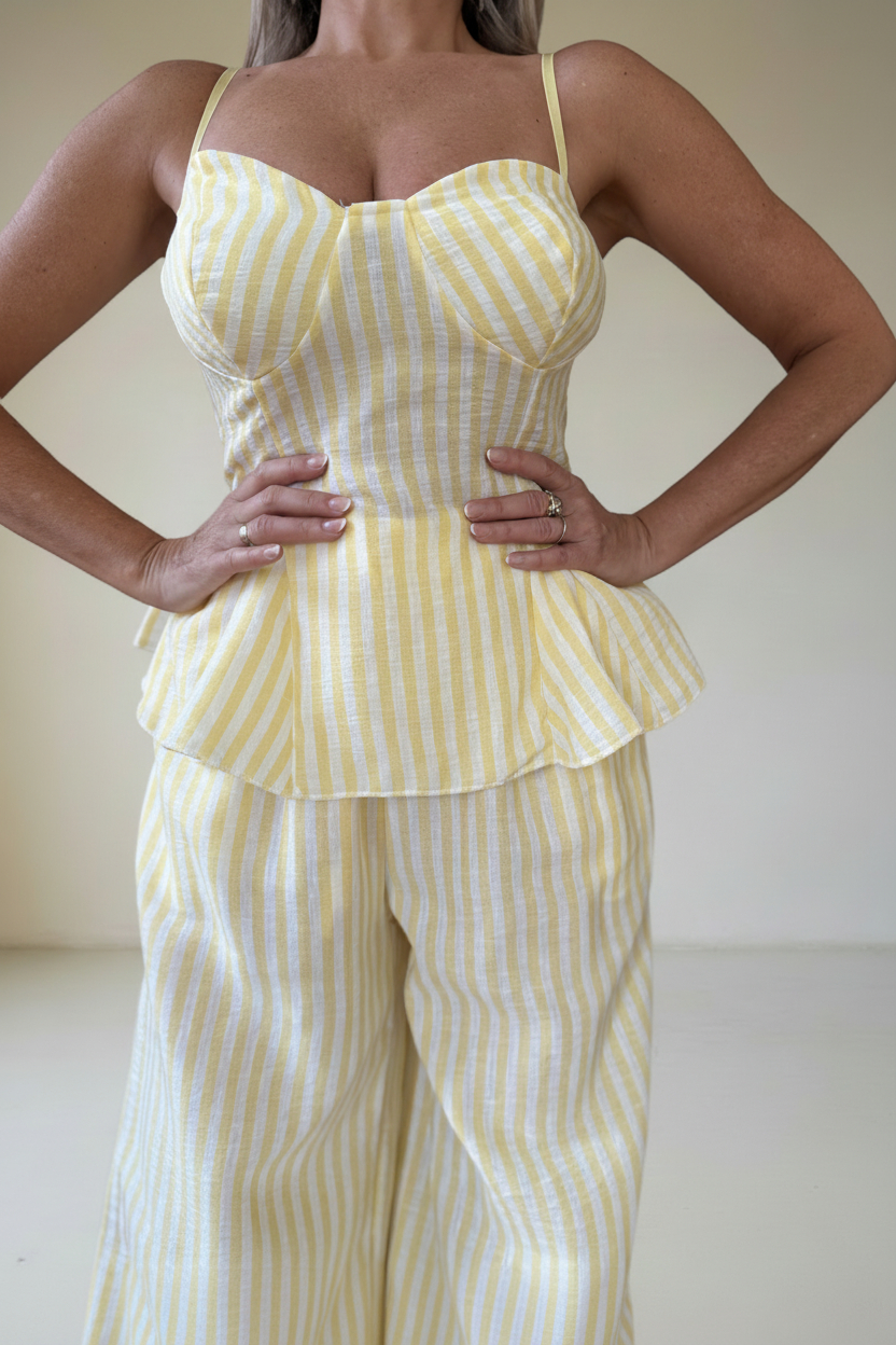 Conjunto Símil Lino Rayas - Imagen 5