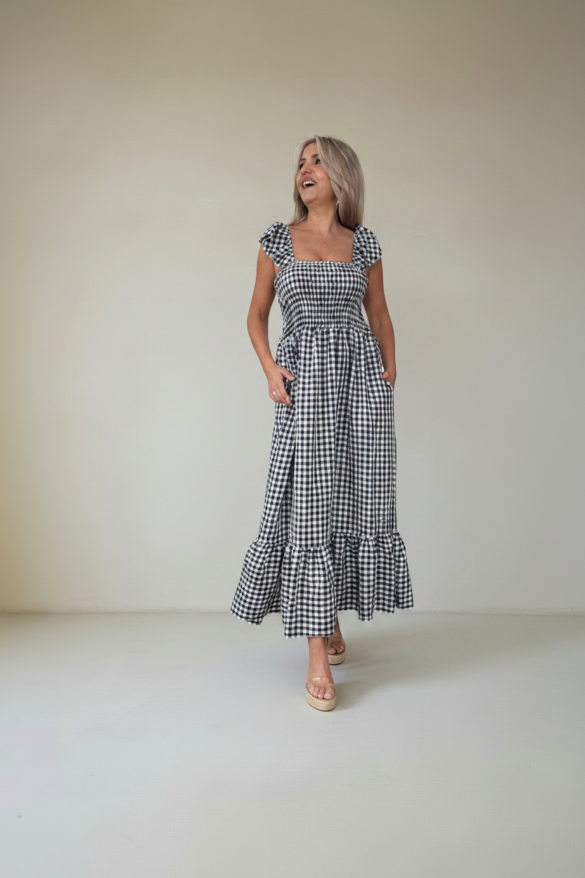 Vestido Fruncido Vichy - Imagen 21