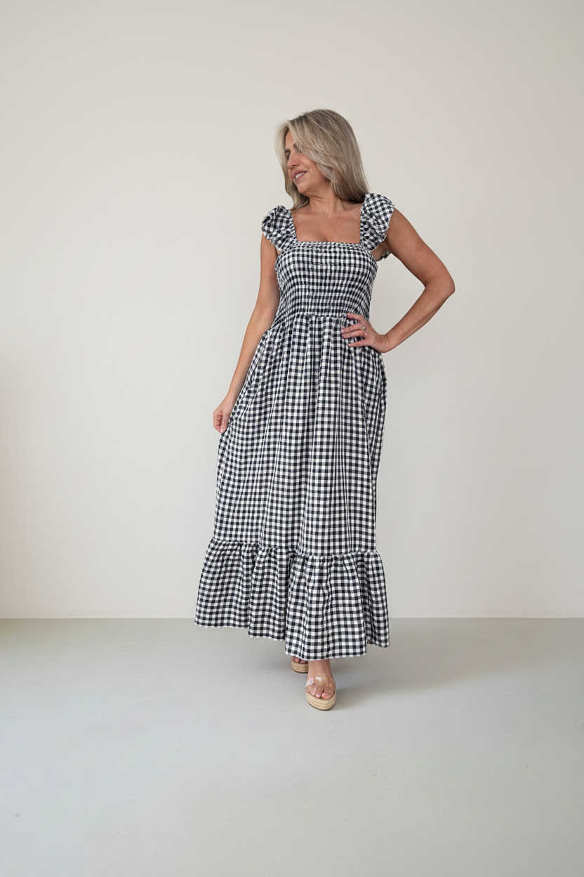 Vestido Fruncido Vichy - Imagen 22