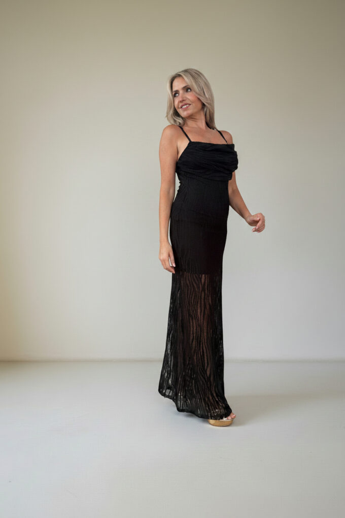 Vestido Largo Calado
