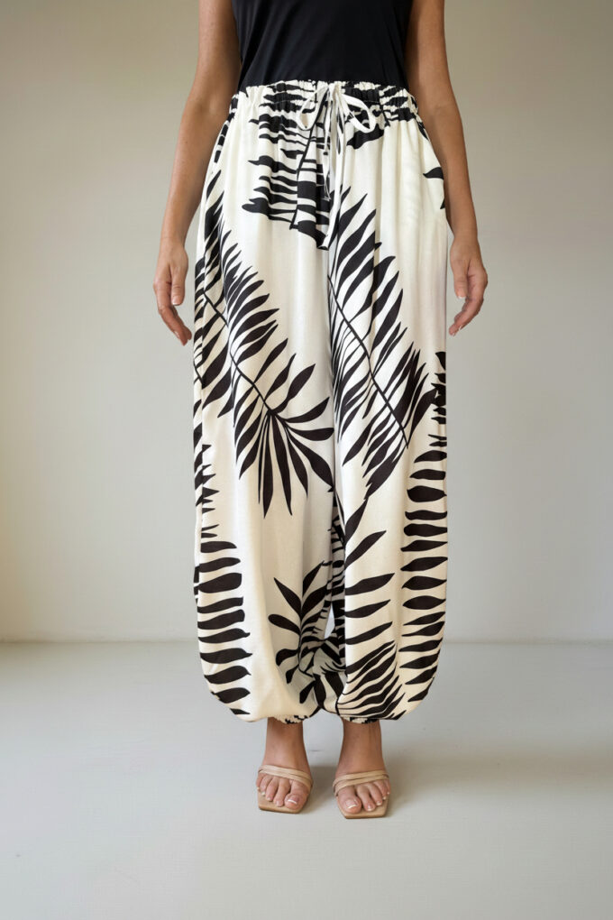 Pantalon Estampado Patente