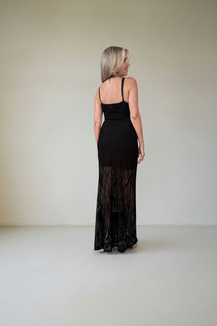 Vestido Largo Calado - Imagen 5