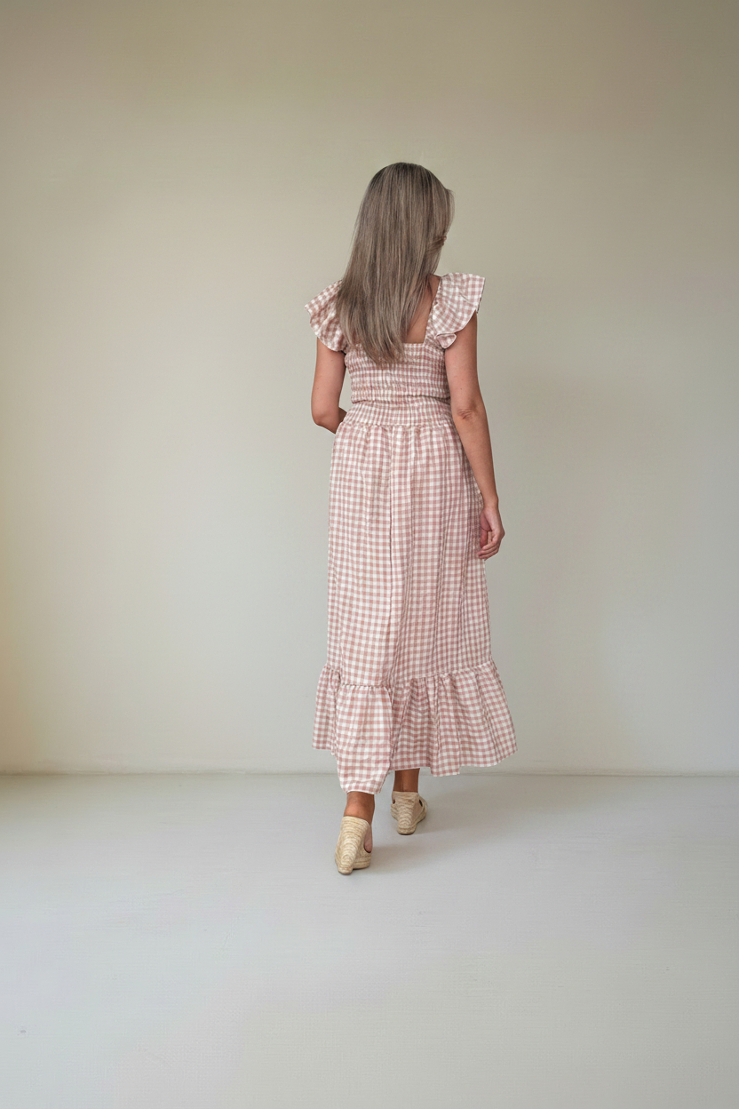 Vestido Fruncido Vichy - Imagen 18