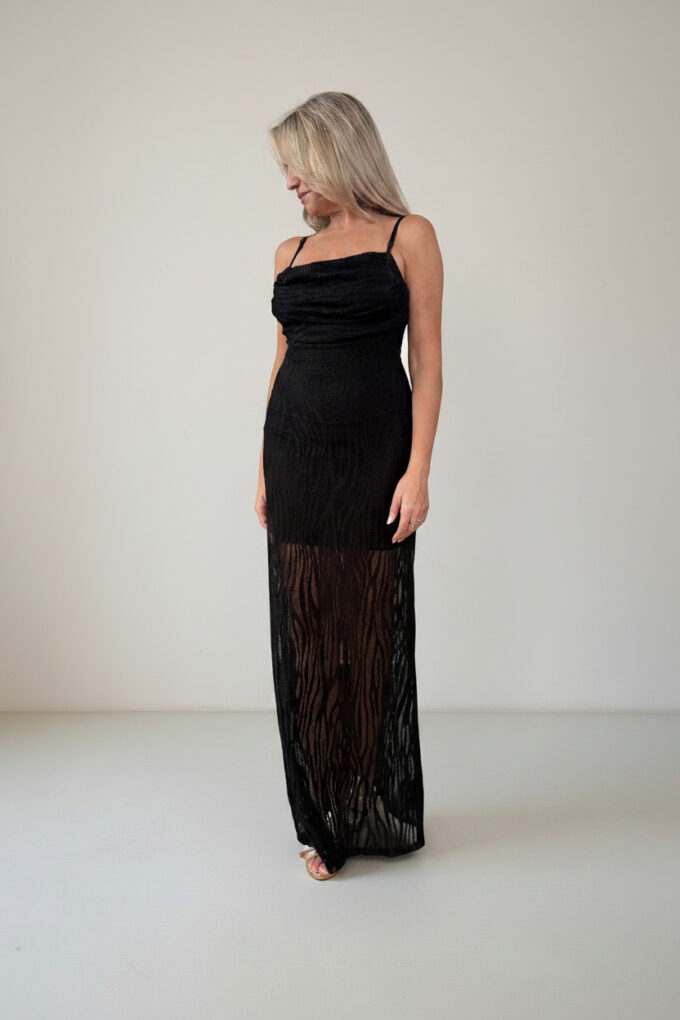 Vestido Largo Calado