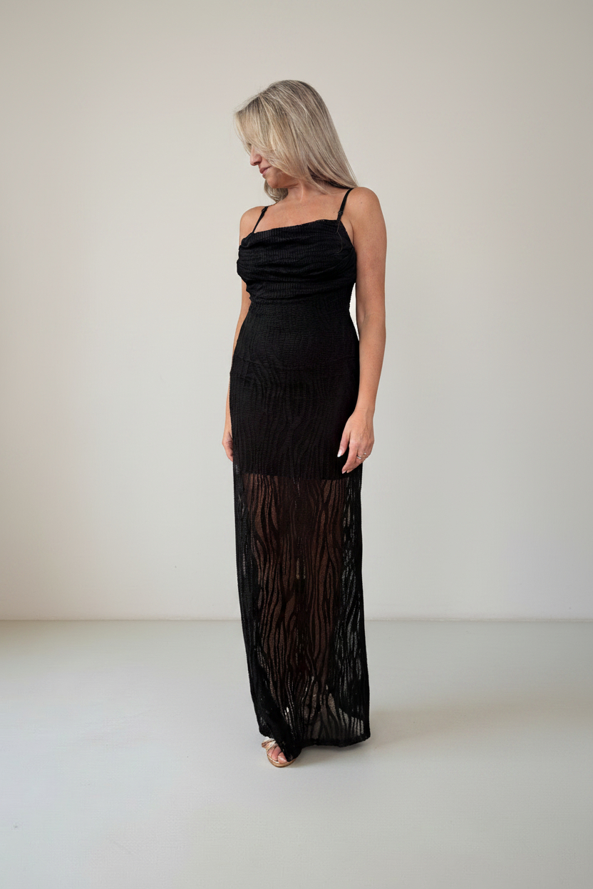 Vestido Largo Calado