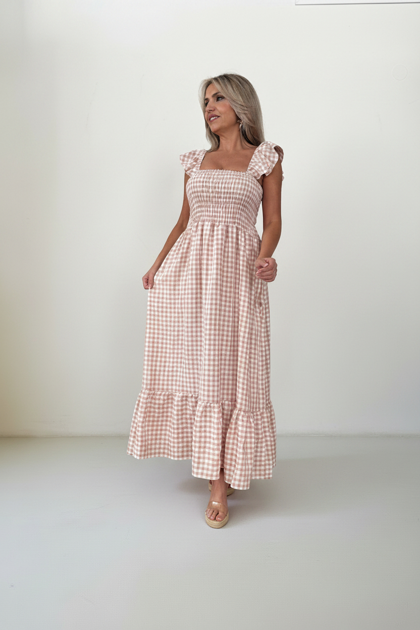 Vestido Fruncido Vichy - Imagen 19