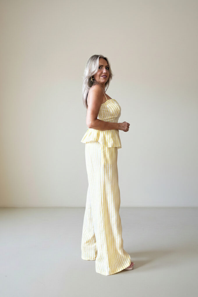 Conjunto Símil Lino Rayas