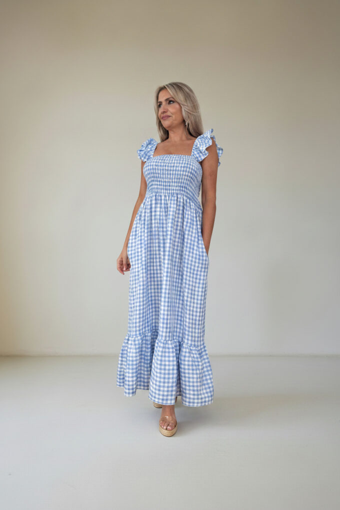 Vestido Fruncido Vichy