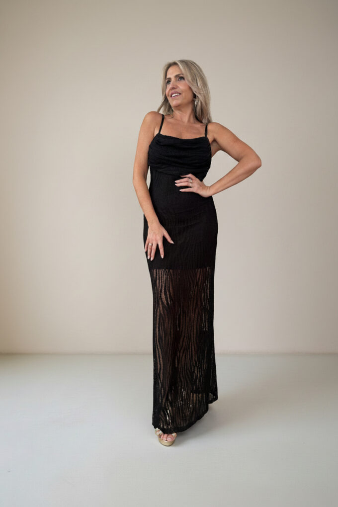 Vestido Largo Calado