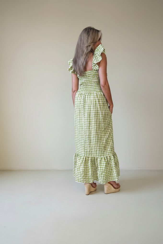 Vestido Fruncido Vichy