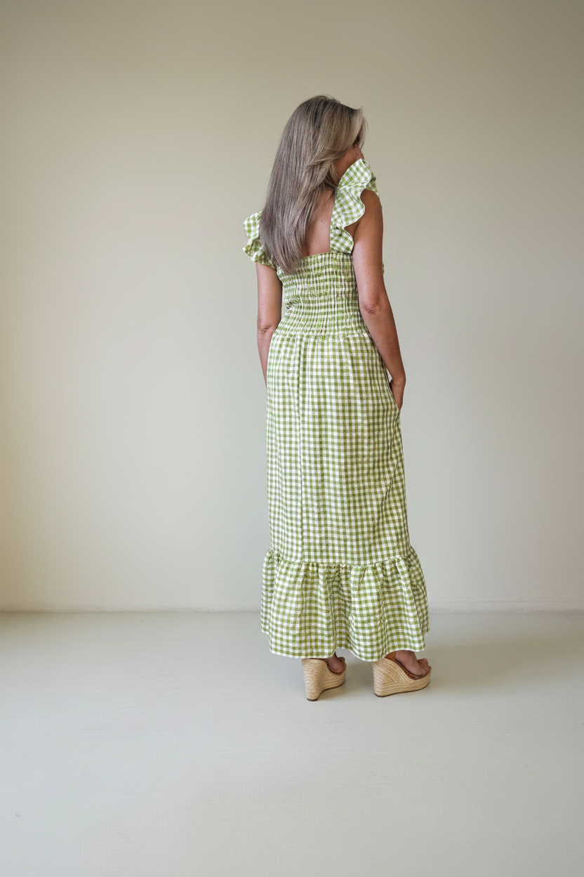 Vestido Fruncido Vichy - Imagen 15