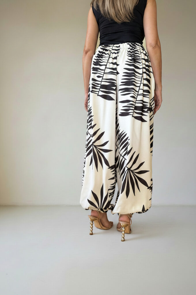 Pantalon Estampado Patente