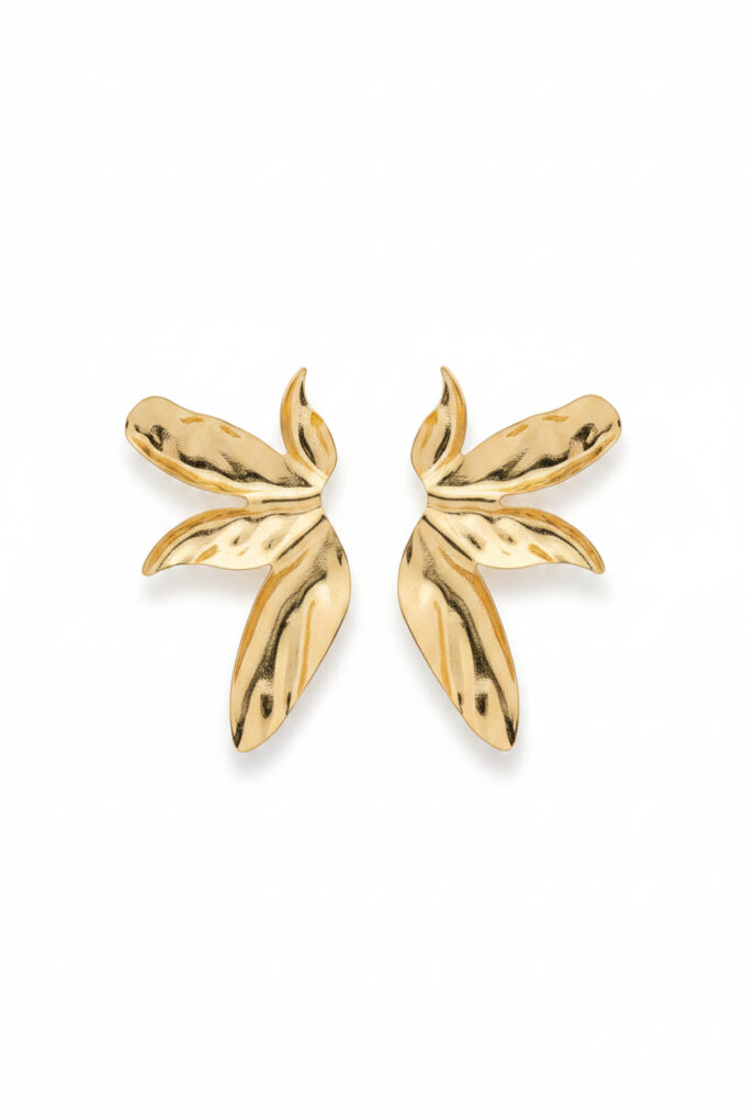 Pendientes Metal Hoja