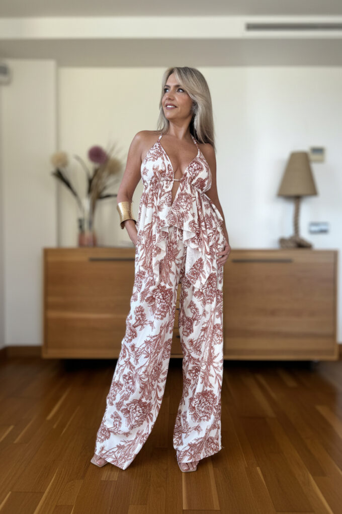Conjunto Estampado Top Cascos