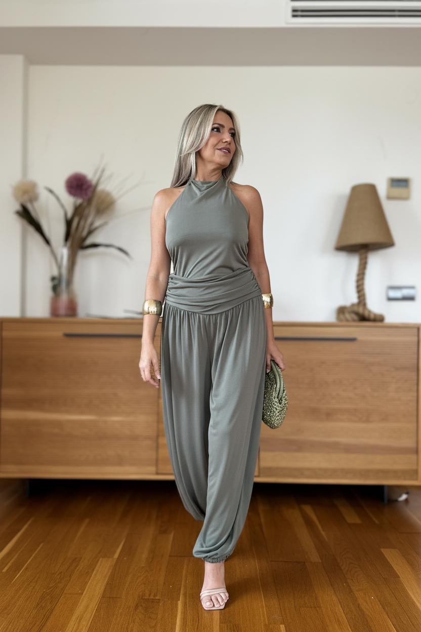 Conjunto Patente Fruncido