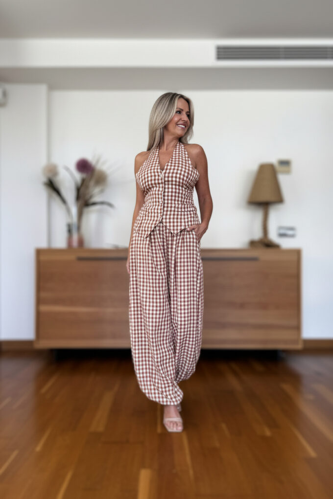 Conjunto Vichy Chaleco