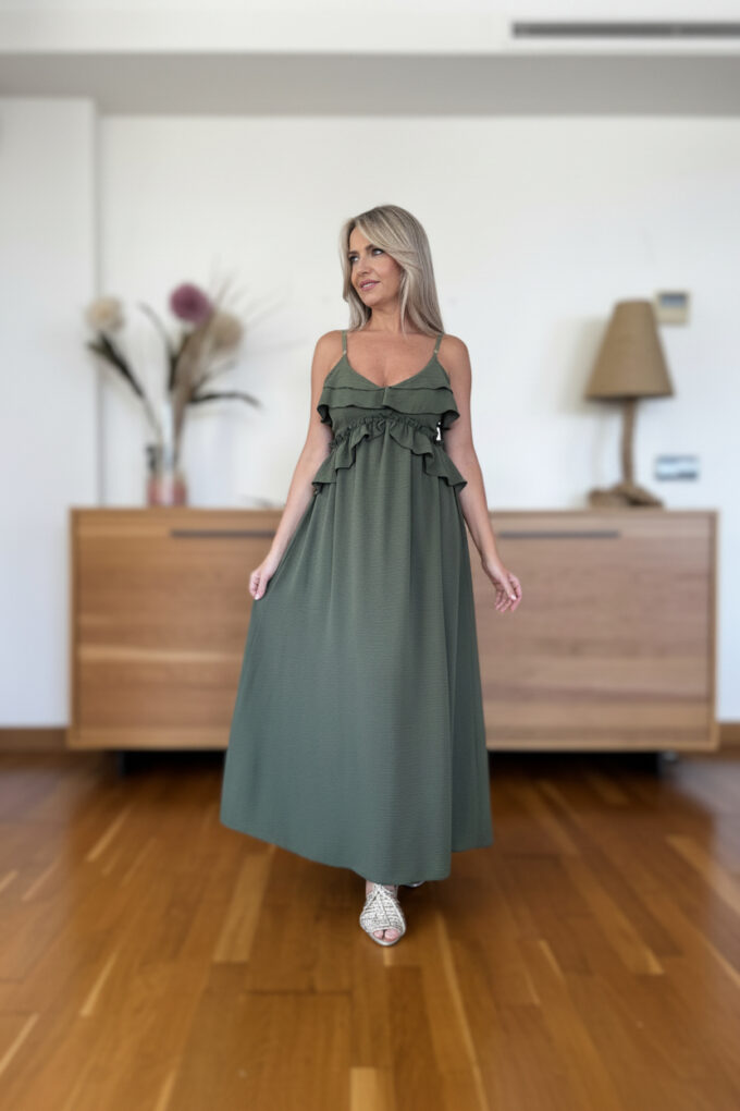 Vestido Superior Volantes
