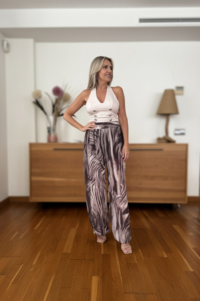 Pantalon Gasa Estampado - Única, Animal Print