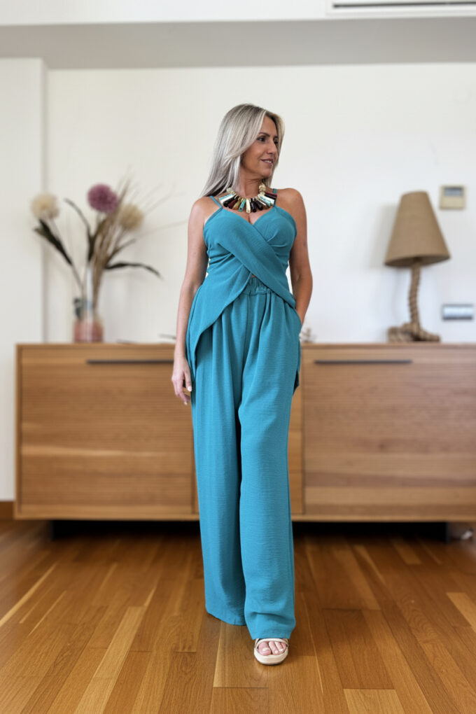 Conjunto Blusa Cruzada