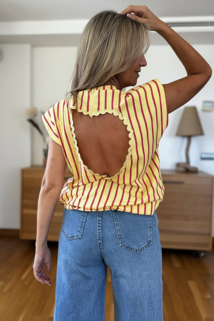 Camiseta Hombreras Corazón