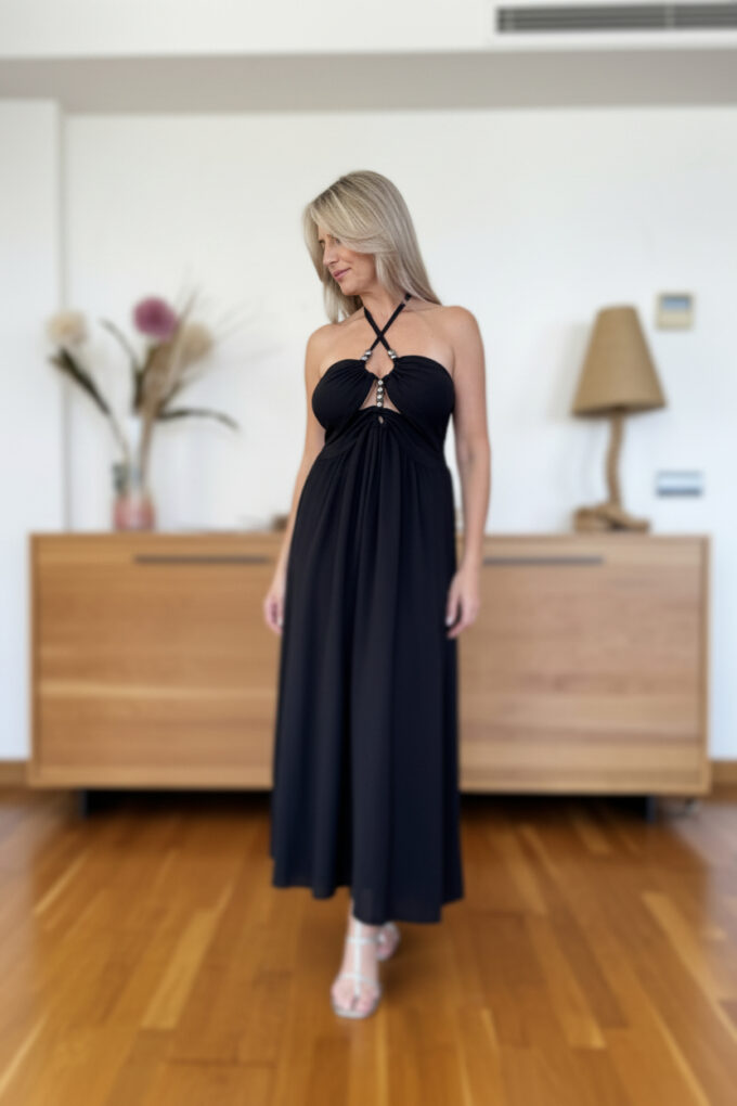Vestido Cascos Bolas Metal