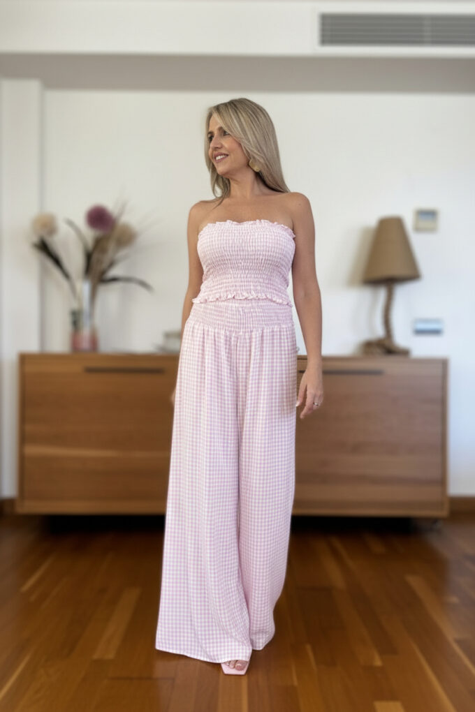 Conjunto Fruncido Vichy