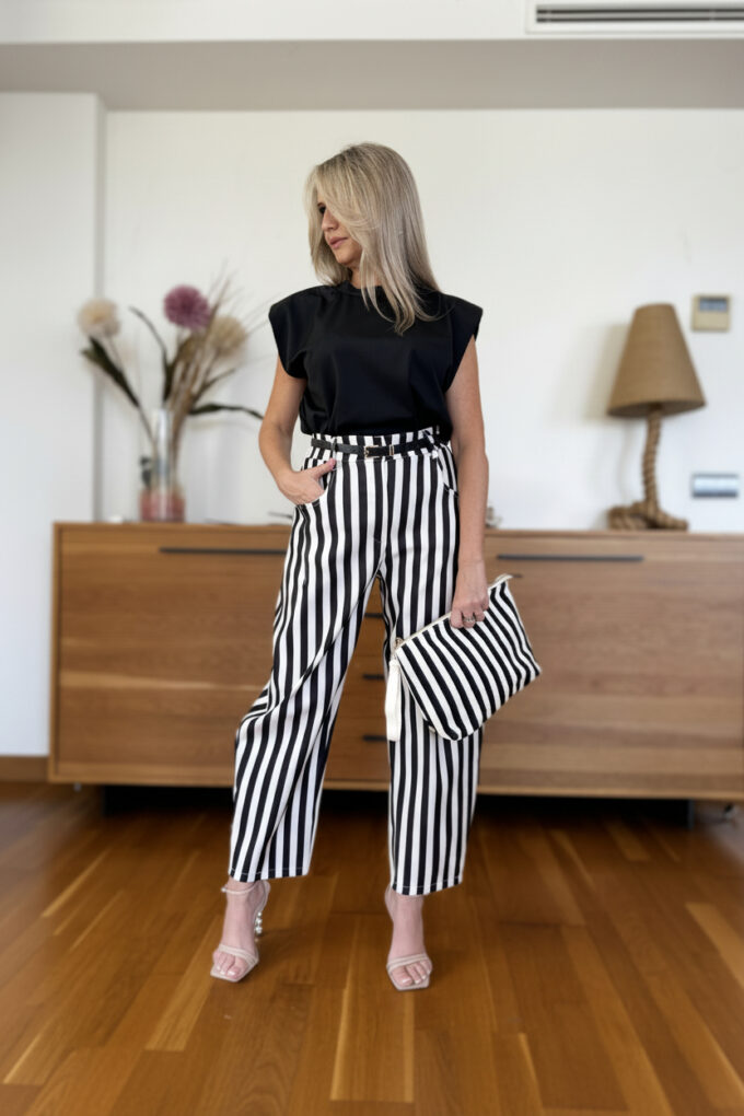 Pantalon Balloon Rayas