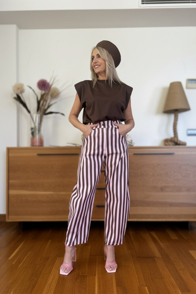 Pantalon Balloon Rayas