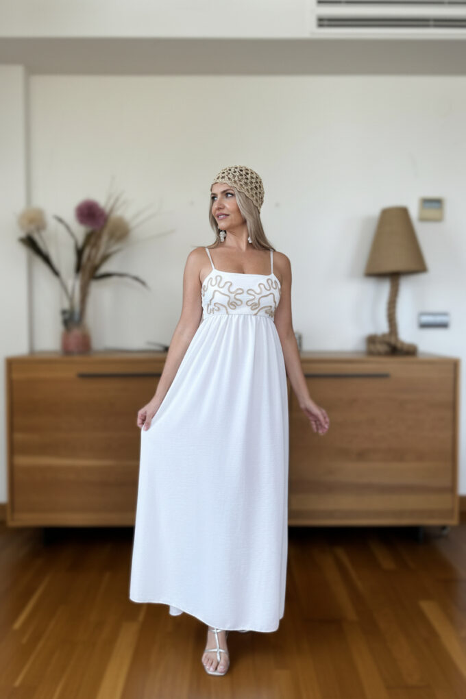 Vestido Cascos Ondas