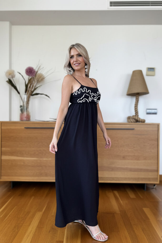 Vestido Cascos Ondas