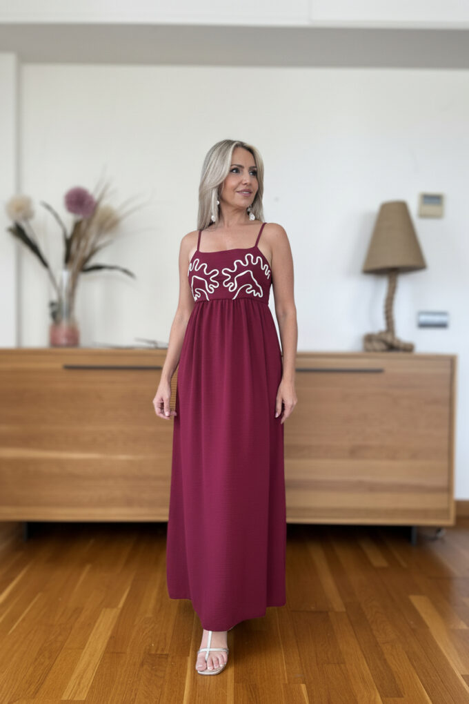 Vestido Cascos Ondas