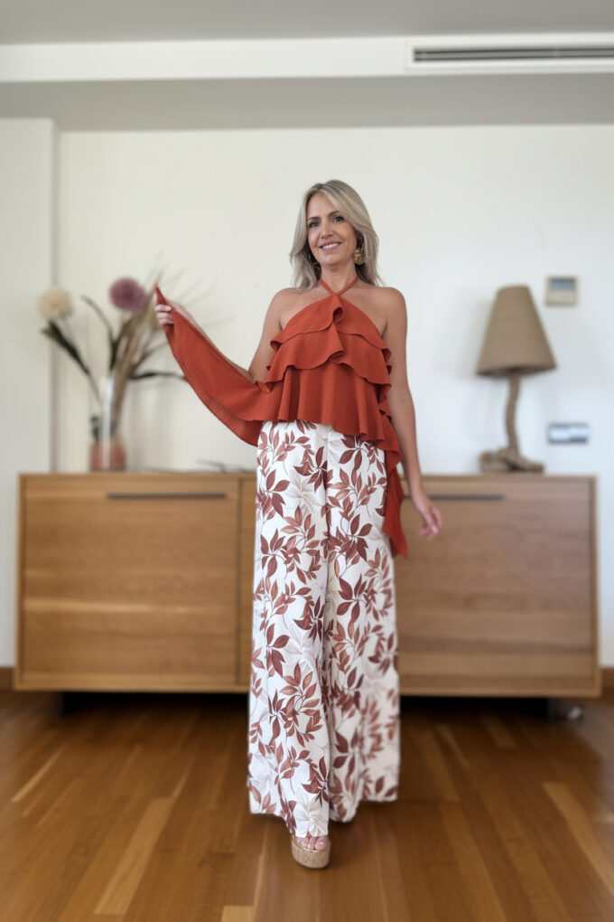 Pantalon Palazzo Estampado