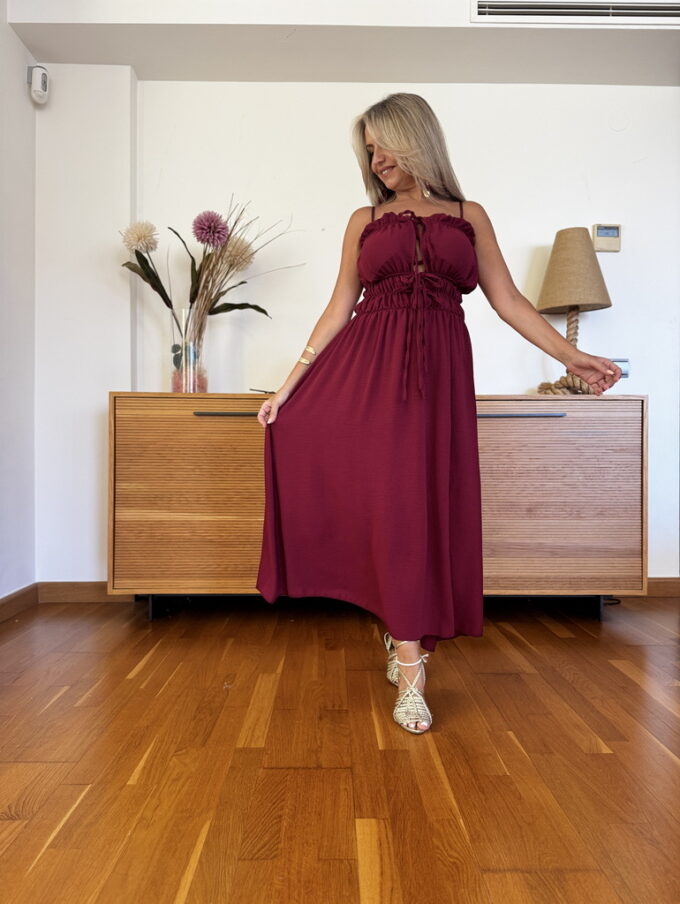Vestido Cascos Cordones