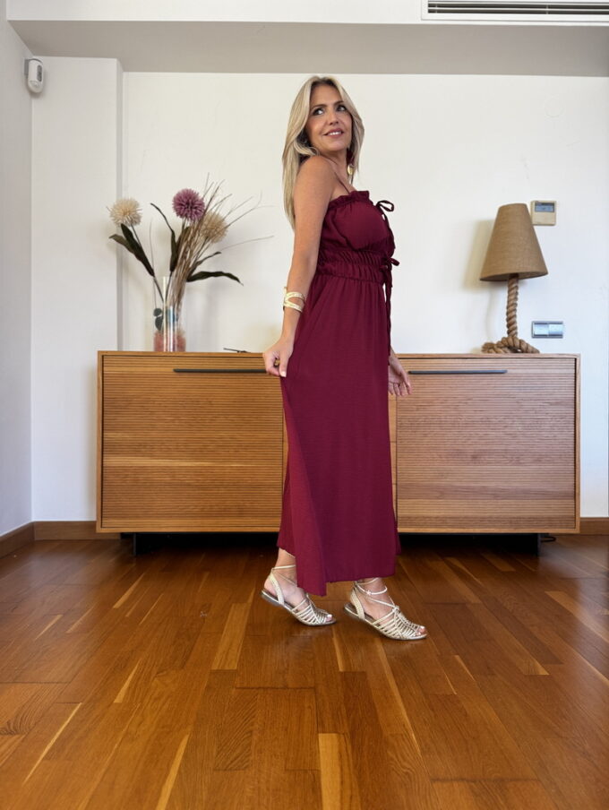 Vestido Cascos Cordones