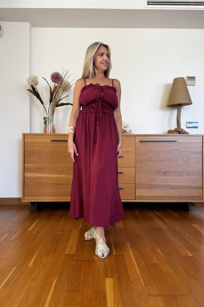 Vestido Cascos Cordones