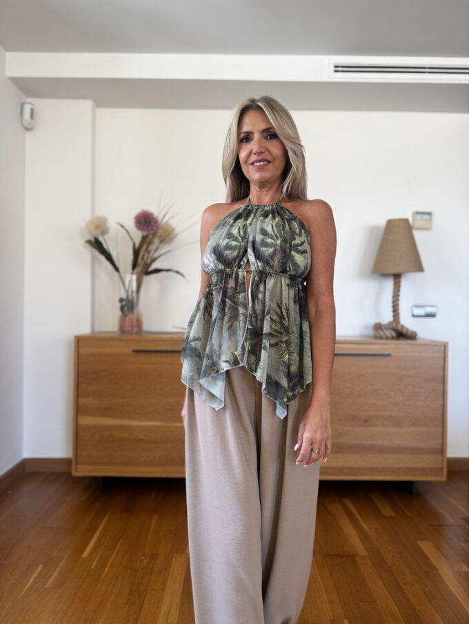 Top Gasa Estampado