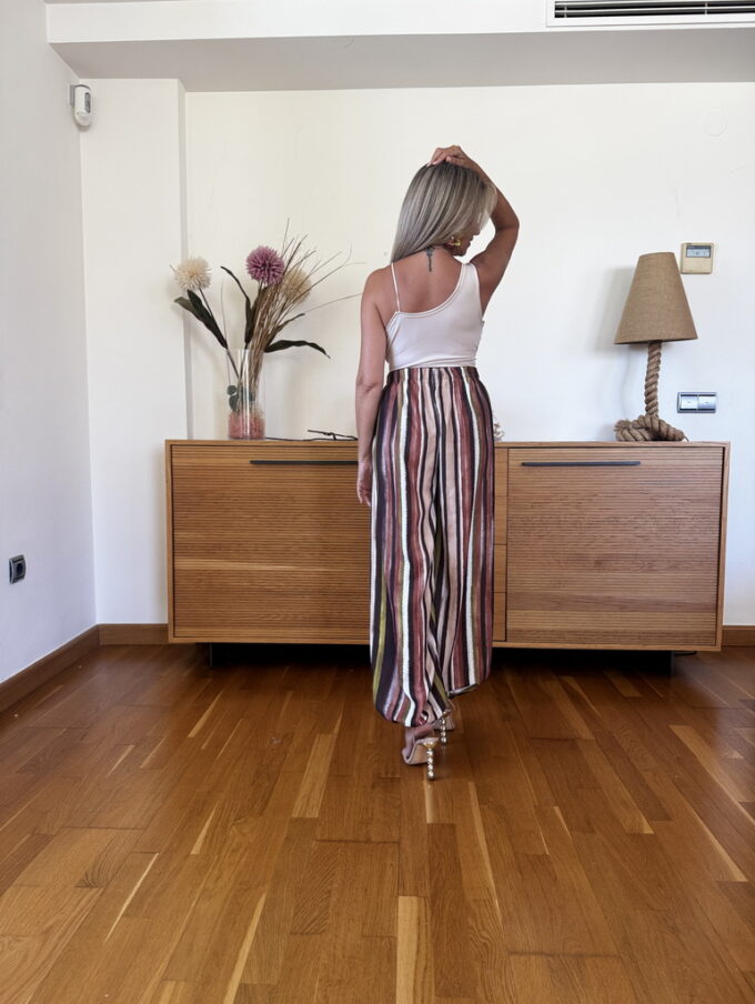 Pantalon Patente Rayas
