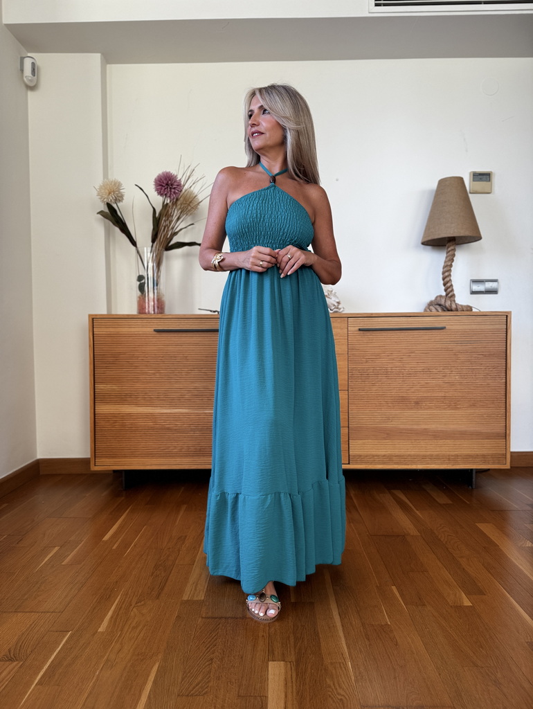 Vestido Fruncido Piedra - Imagen 7