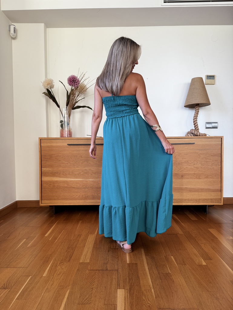 Vestido Fruncido Piedra - Imagen 9