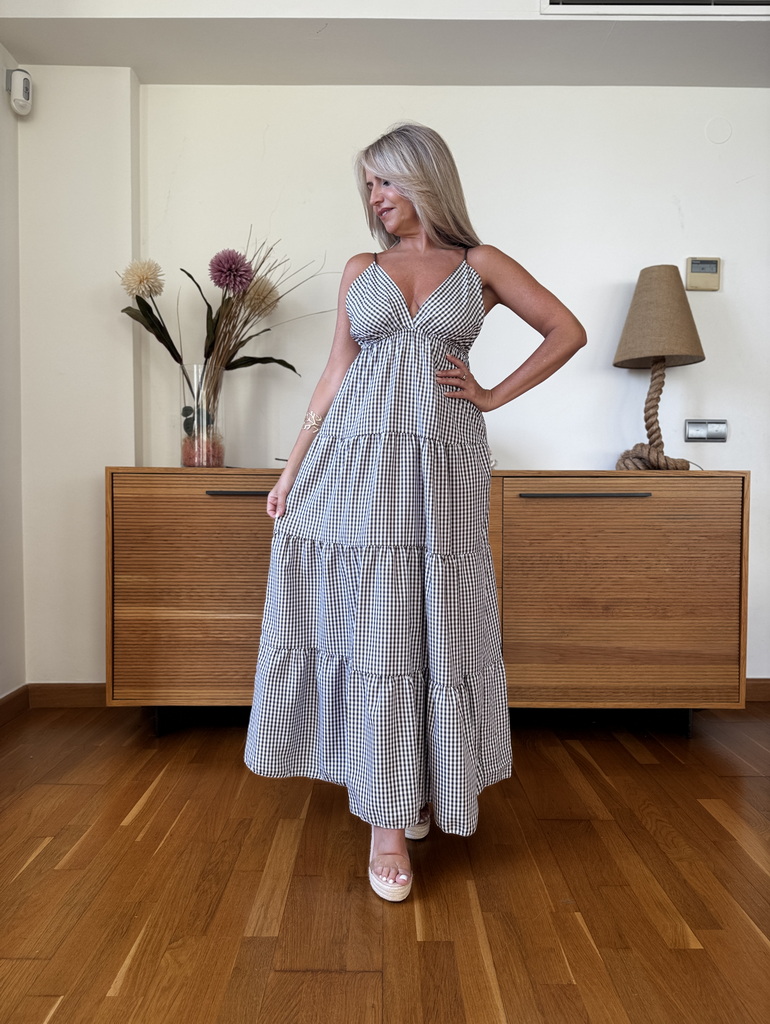 Vestido Largo Vichy - Imagen 2