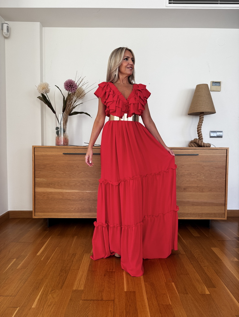 Vestido Largo Volantes - Imagen 7
