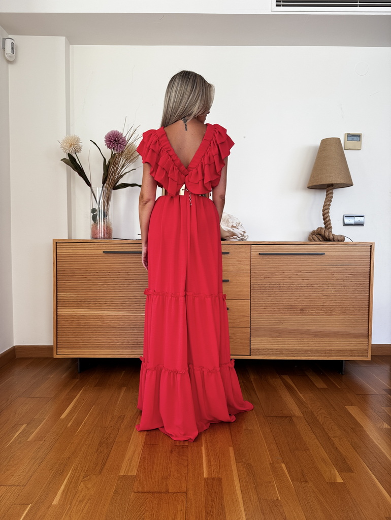 Vestido Largo Volantes - Imagen 9