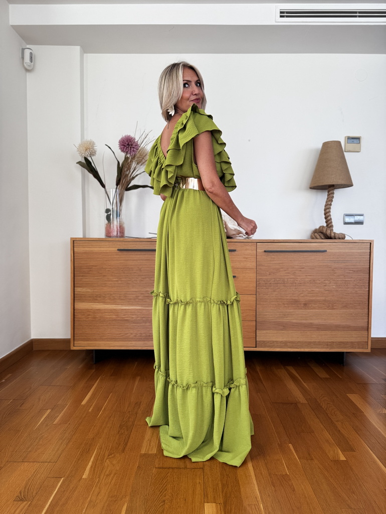 Vestido Largo Volantes - Imagen 12