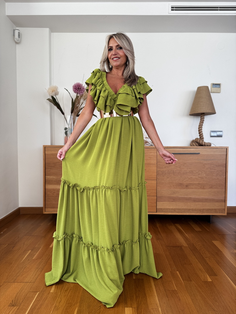Vestido Largo Volantes - Imagen 14